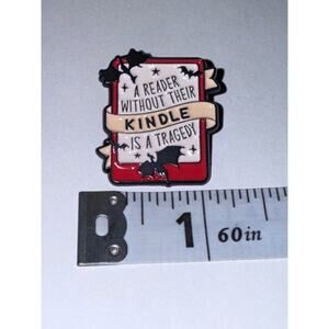 A reader without their Kindle is a tragedy Pin Brooch